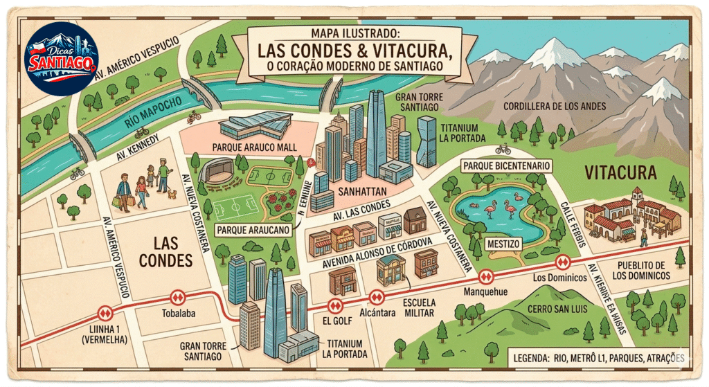 Las condes e vitacura em santiago