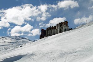 Imagem do valle nevado no chile